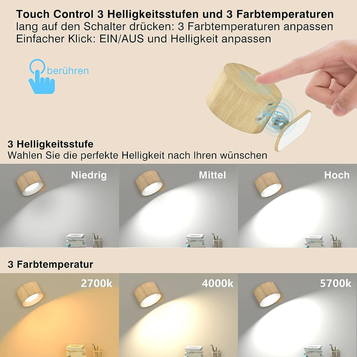BowLift | Eternity Glow – Wireless LED Wall Light with Remote Control & Timer