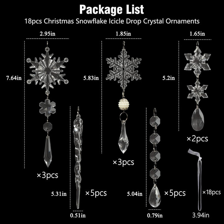 BowLift | Crystal Christmas Ornaments Set - ShineBright