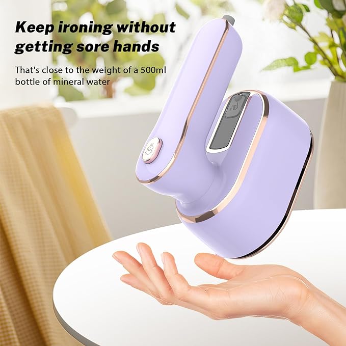 BowLift | WrinkleAway™ | Compact Steam Iron for Travel | Portable Wrinkle Remover for Clothes & Garments