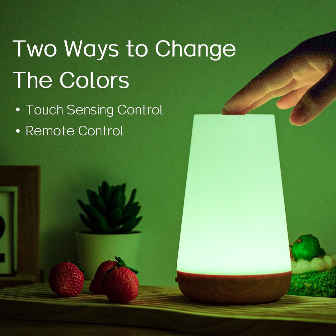 BowLift | Night Light, LED Touch Bedside Table Lamp, 13 RGB Colours Changing