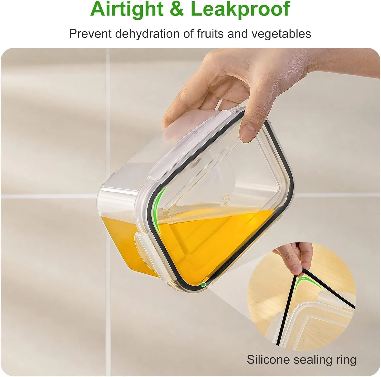 BowLift | 5-piece Large Food Storage Set with Lids – Freshness Keeping and Practical