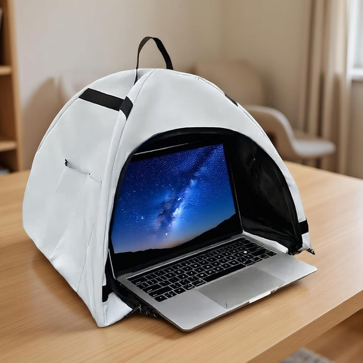 BowLift | Laptop Sun Shade – Foldable Anti-Glare Privacy Tent for 13–16" Devices – Travory