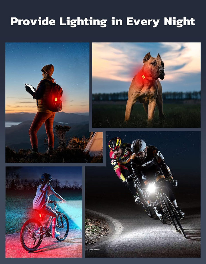 BowLift | Ultra Slim USB Rechargeable Bike Light Set with 4+6 Modes – SlimBeam
