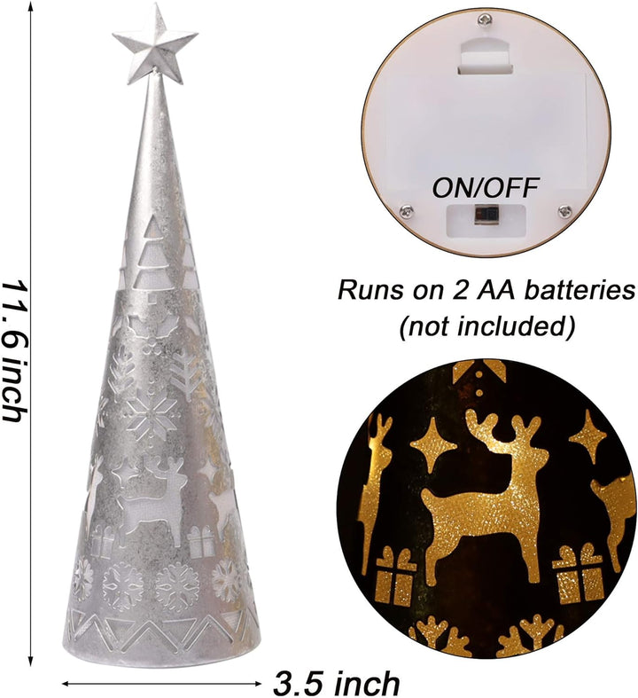 BowLift | LED Cone Table Decoration Set (2 Pieces) - ShimmerCone