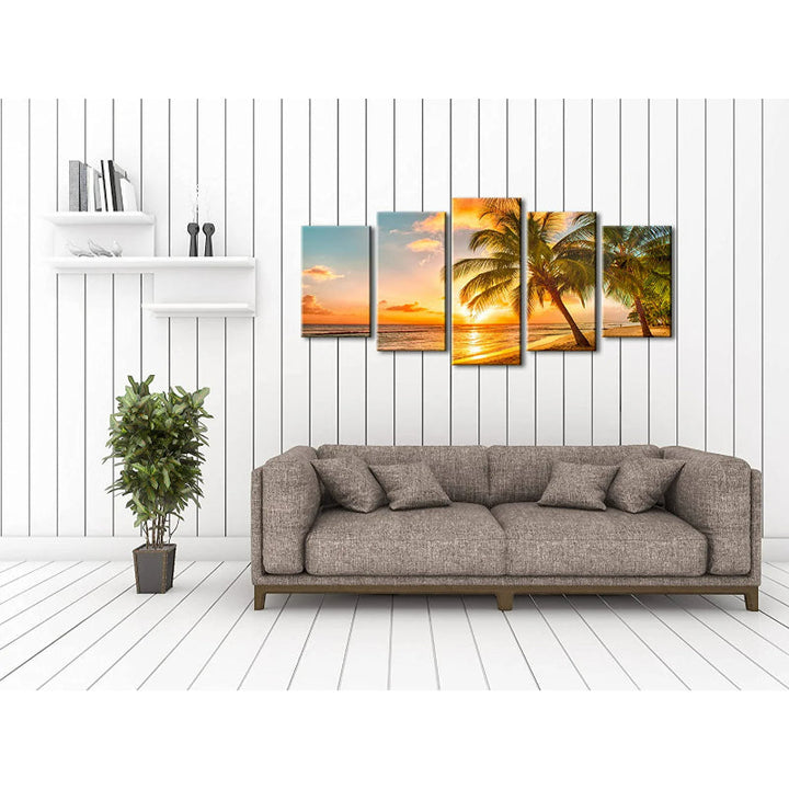 Set Of 5 Cozy Sea Art Canvas | Bowlift