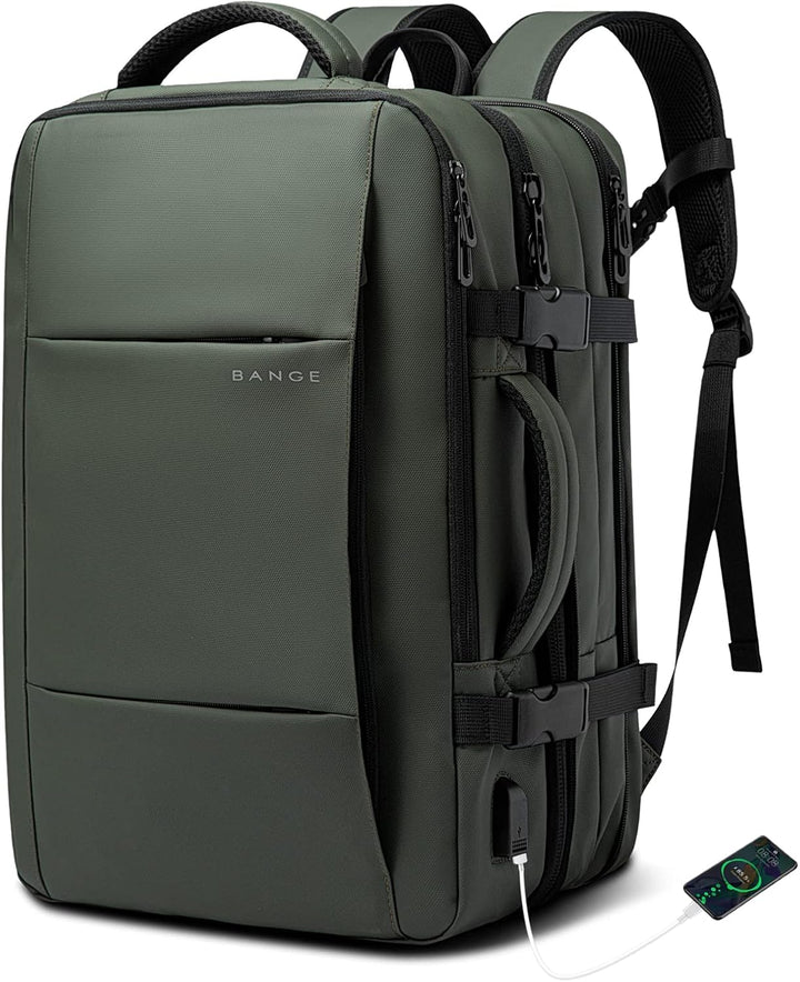 Expandable 26–45L Waterproof Travel Backpack with Laptop Sleeve & Duffle Carry | Bowlift