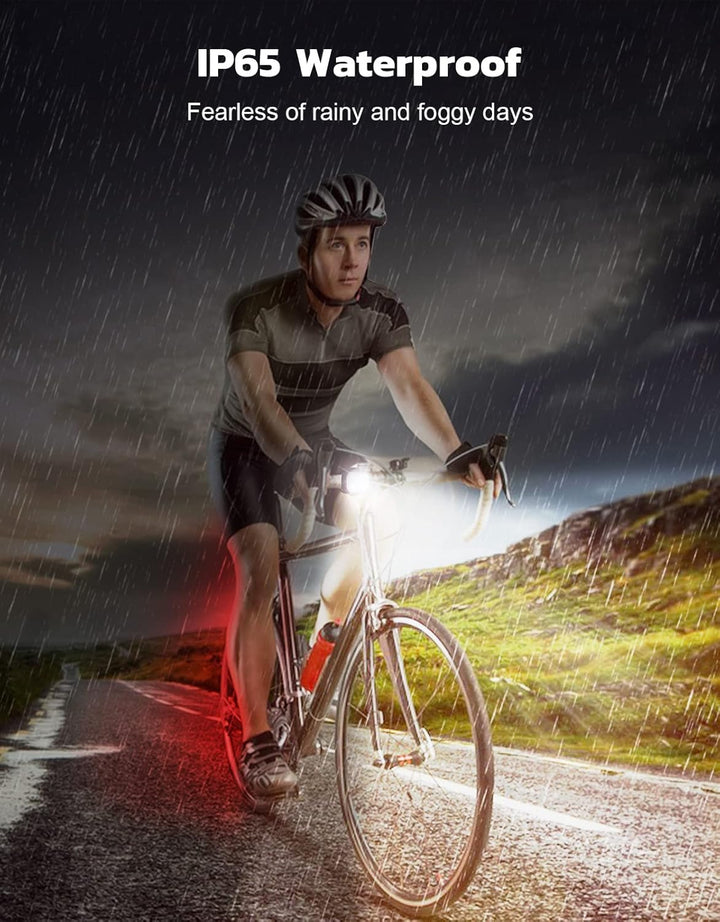 BowLift | Ultra Slim USB Rechargeable Bike Light Set with 4+6 Modes – SlimBeam