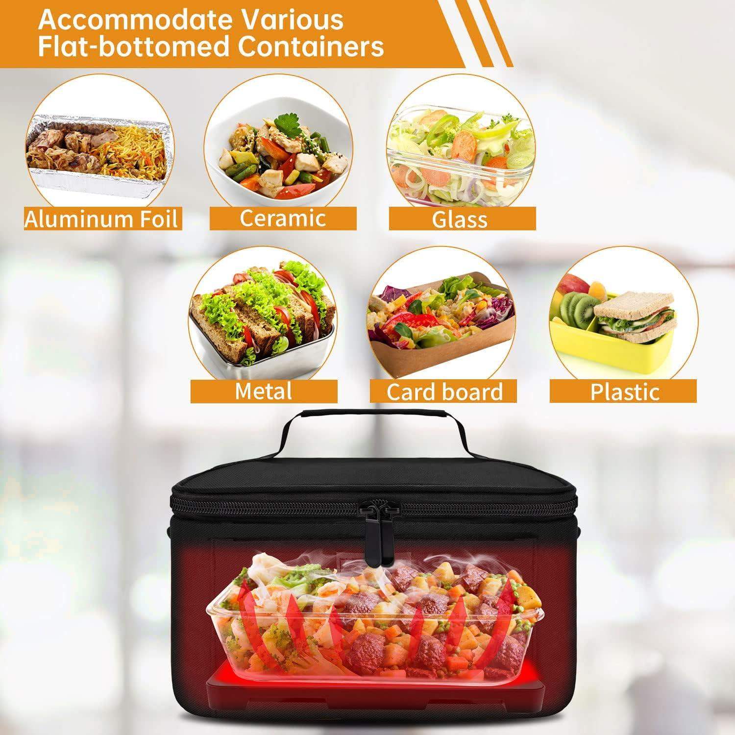 BowLift | HeatGo Pro – Electric Portable Food Warmer Lunchbox with 3-in-1 Connection