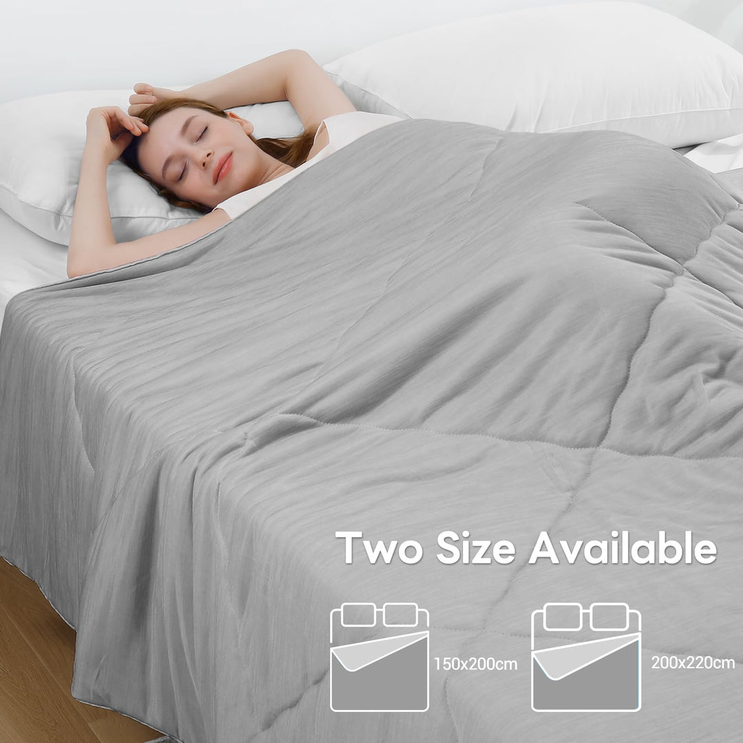 Cooling Duvet for Night Sweats –  Q-Max 0.5, Soft Double-Layer Summer Blanket | Bowlift