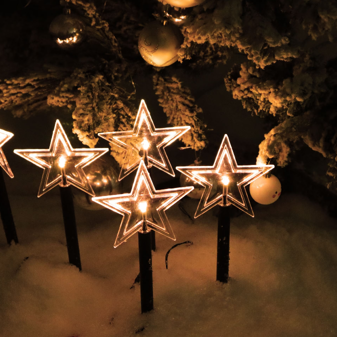 BowLift | SnowGlow - Solar Pathway Lights for festive outdoor charm