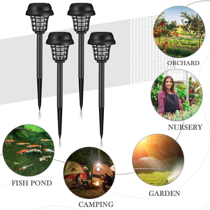 BowLift | Solar Insect Killer with LED Light – Waterproof Garden Light for Mosquito Repulsion