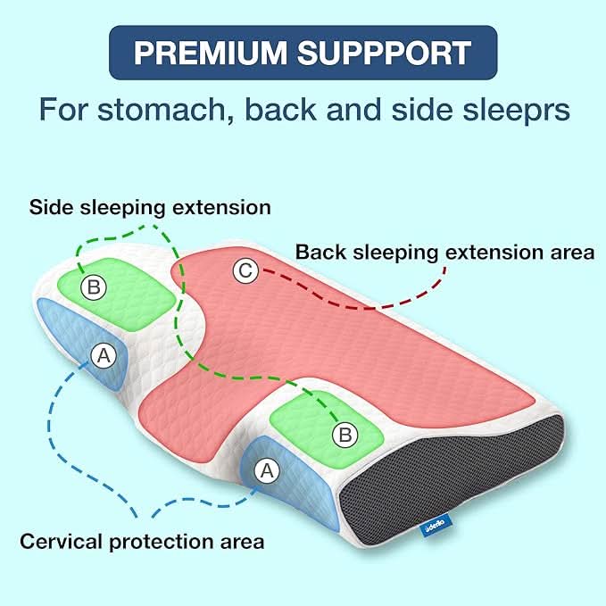 BowLift | snoring pillow - Ergonomic & comfortable for a restful night
