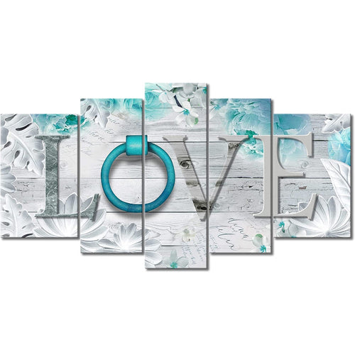 Set Of 5 Artwork Canvas Wall Art Painting | Bowlift