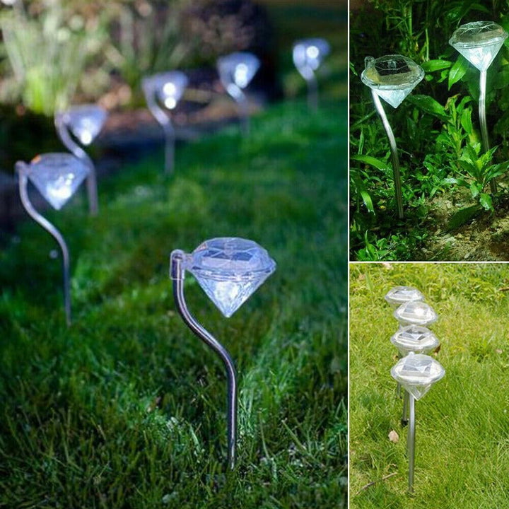 BowLift | Solar Garden Light in Diamond Shape – LED Lamps for Outdoor Decoration and Lighting