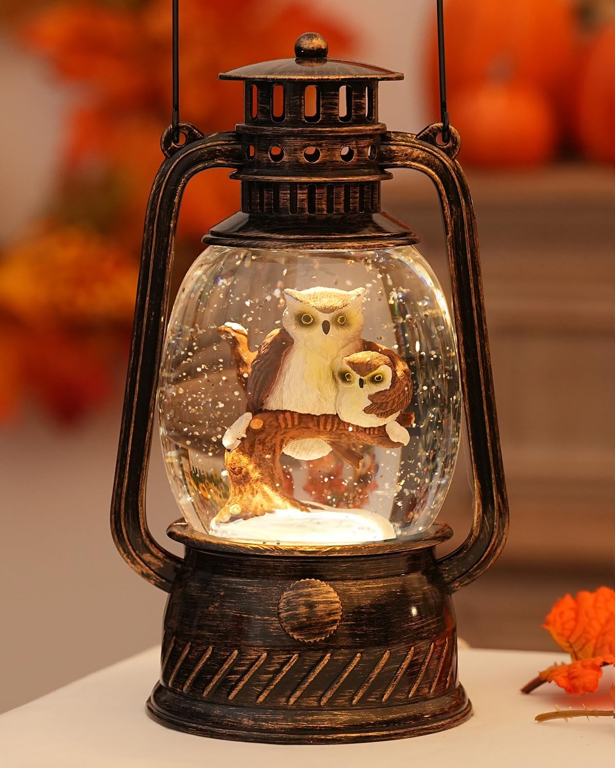 BowLift | Autumn Gloss Decorative Lamp with Pumpkins – Warm LED Light and 6-Hour Timer