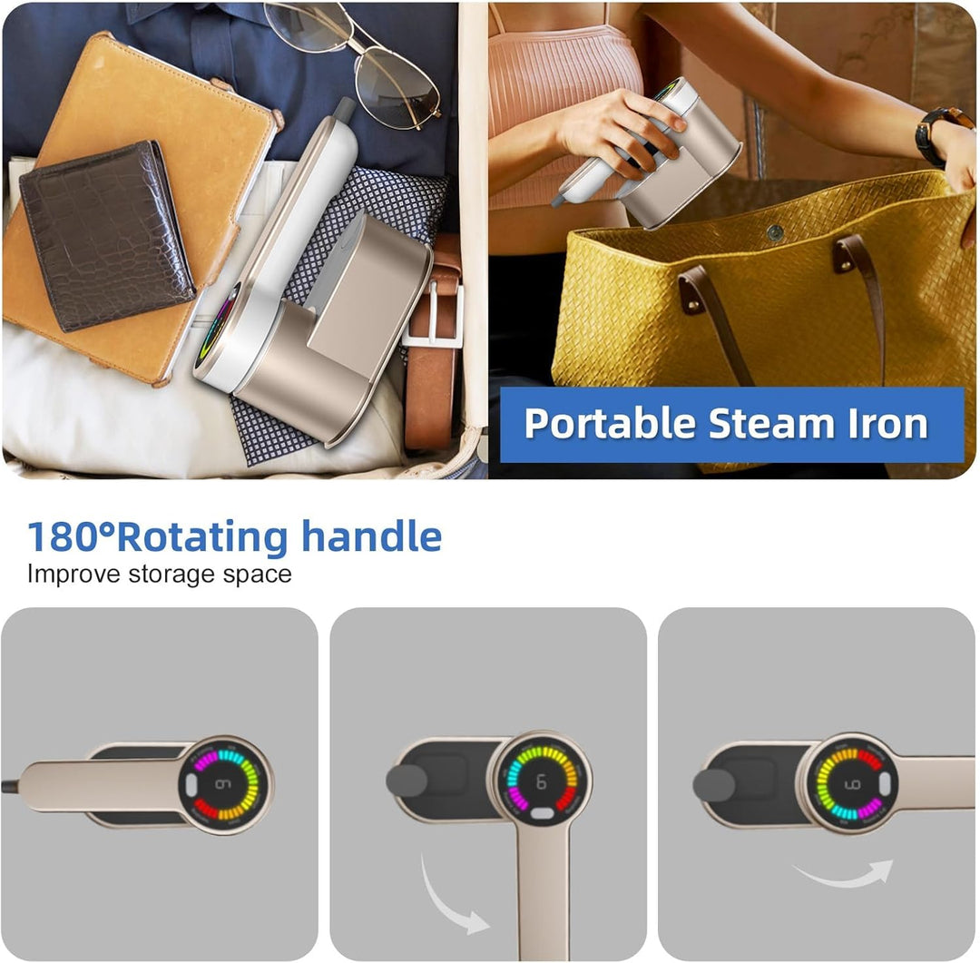 BowLift | Portable Travel Steamer Iron 1200W with 6 Modes and AU Plug