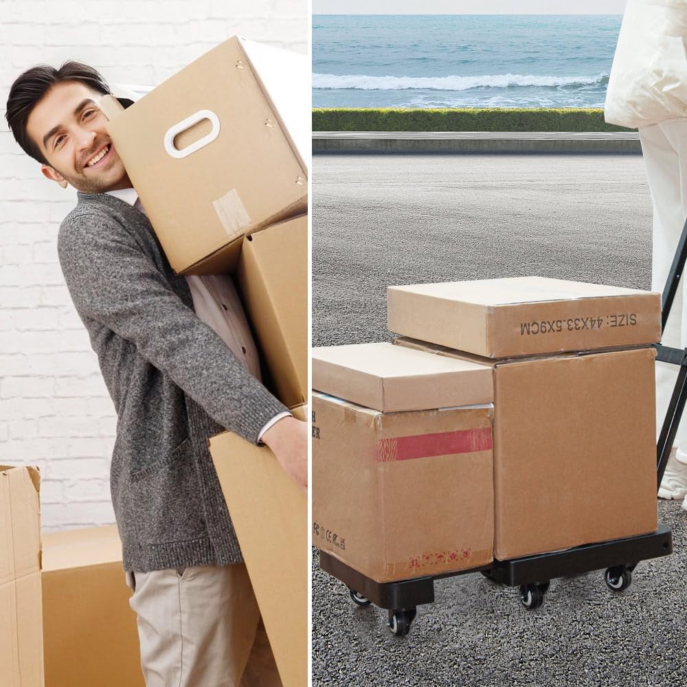 BowLift | 6-Wheel Folding Hand Truck with 227 kg Capacity & Telescopic Handle – LoadMaster