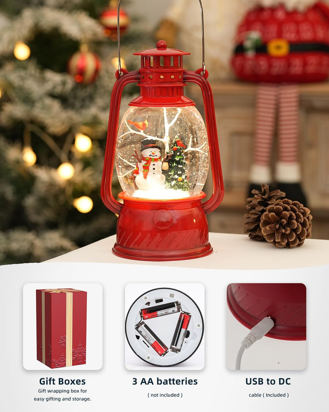 BowLift | Autumn Gloss Decorative Lamp with Pumpkins – Warm LED Light and 6-Hour Timer