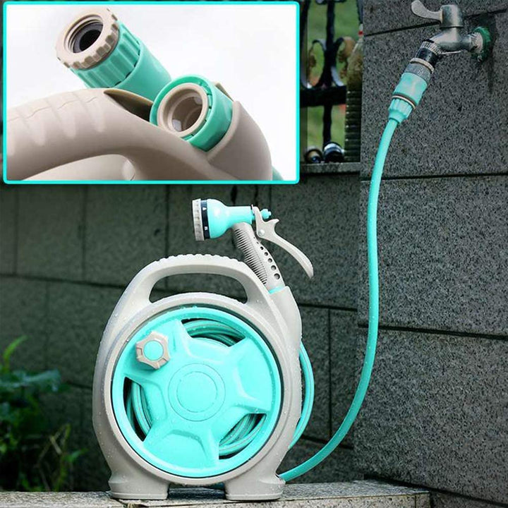 BowLift | Practical hose reel with spray nozzle – Compact garden hose cart for easy watering