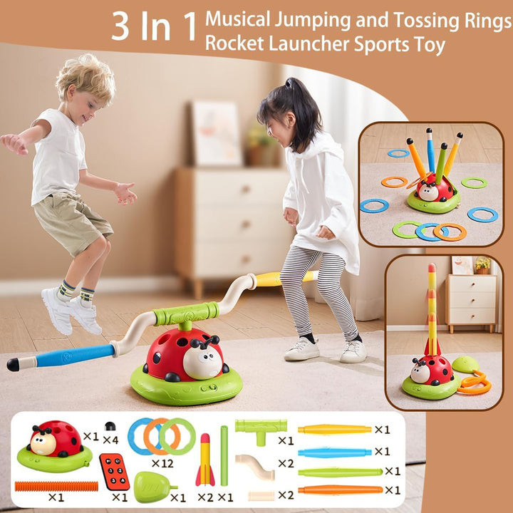 BowLift | 3-in-1 Ring Toss and Rocket Games - Exploration of Adventure