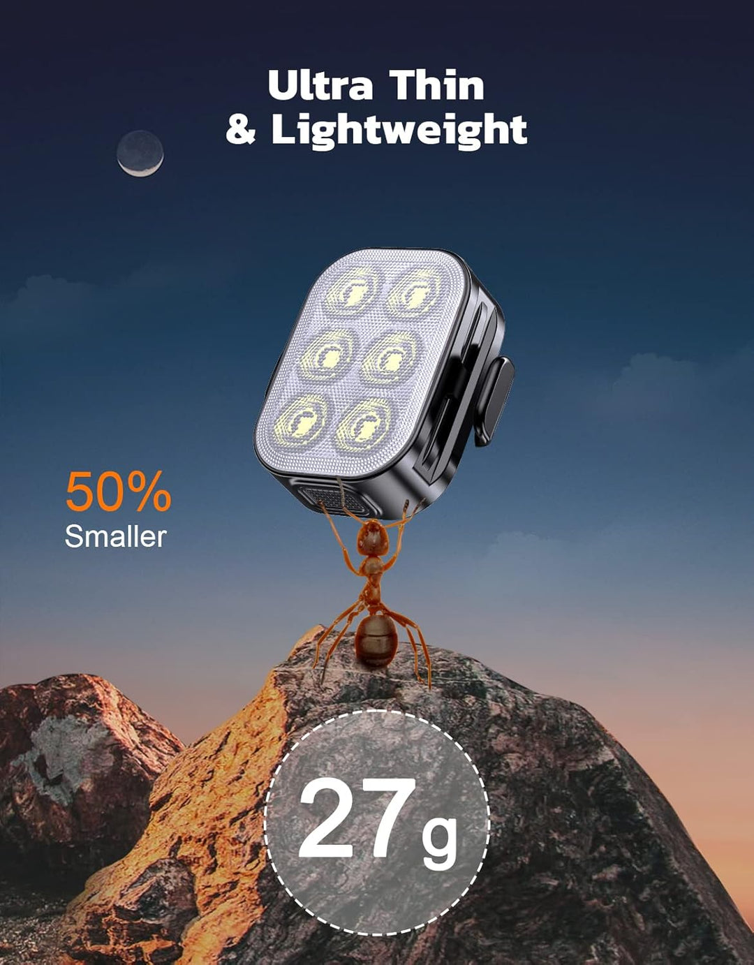BowLift | Ultra Slim USB Rechargeable Bike Light Set with 4+6 Modes – SlimBeam