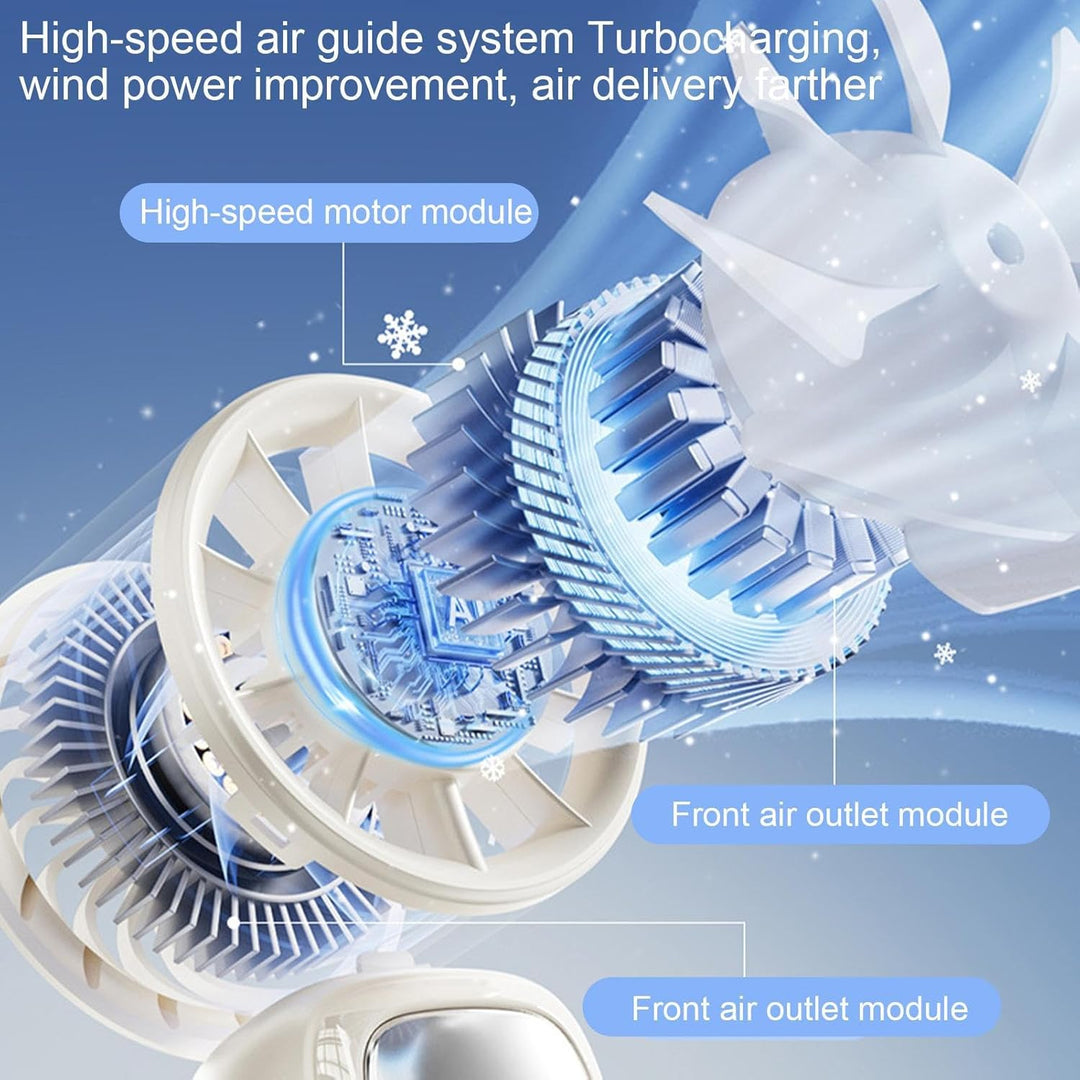 BowLift | Portable Foldable Handheld Fan with LED Display 100 Speeds
