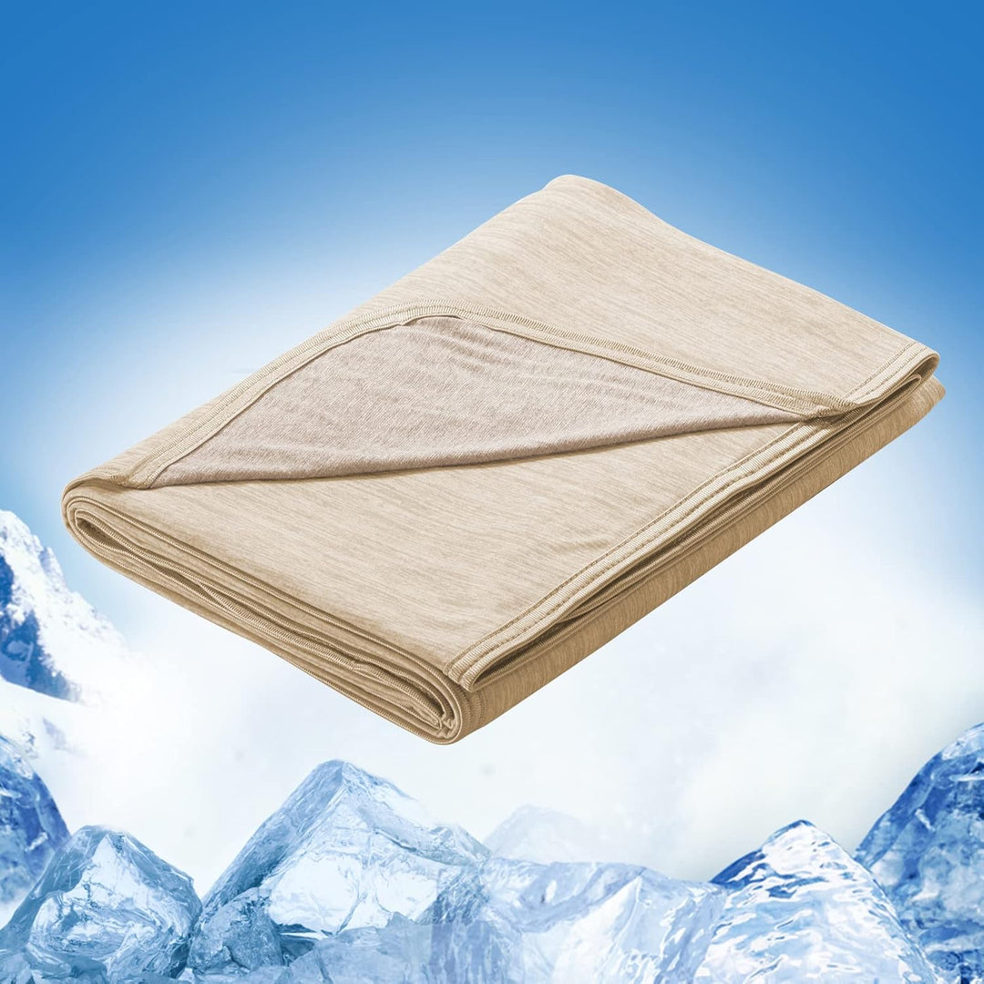 Light Brown Cooling Blanket –  3.0, Q-Max>0.5, Multi-Size Options | Bowlift