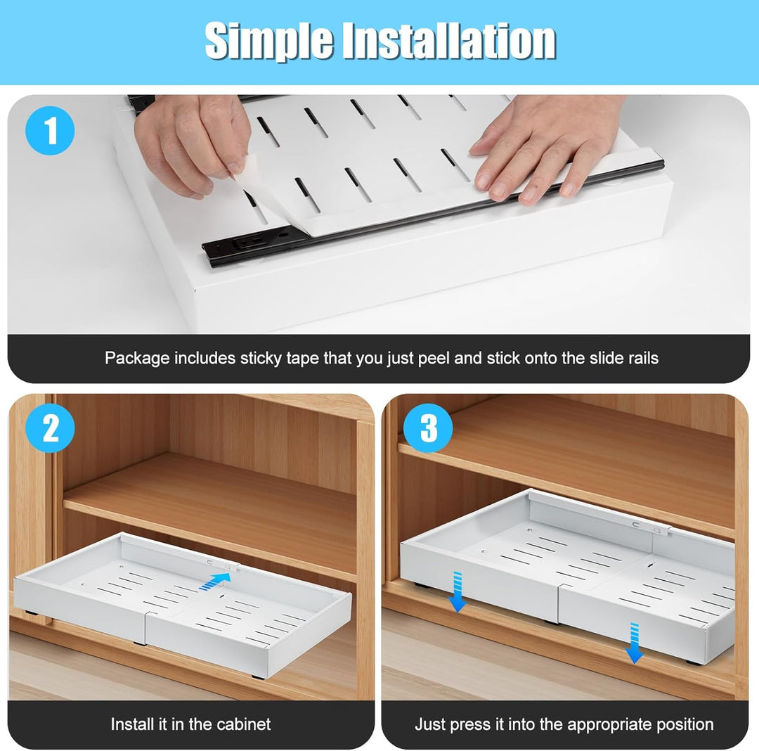BowLift | 2 Pack Pull-Out Cabinet Drawers – StoreEase