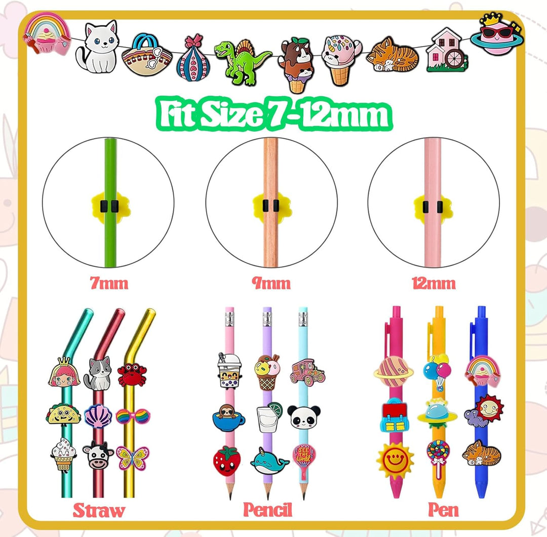 BowLift | 100 Pcs Cute Pencil Topper Decoation