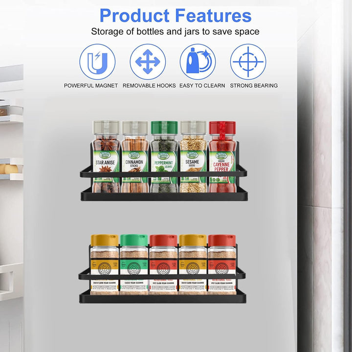 BowLift | No-Drill Magnetic Spice Rack Set – Vespera