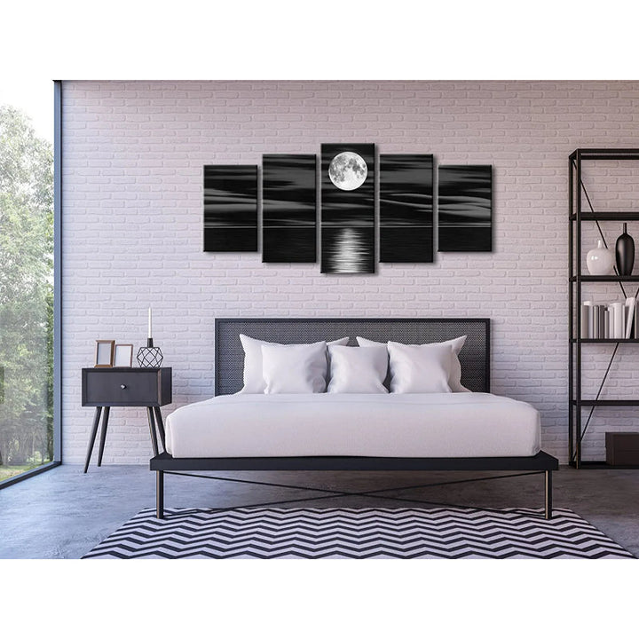 Set Of 5 Full Moon Decorative Canvas | Bowlift