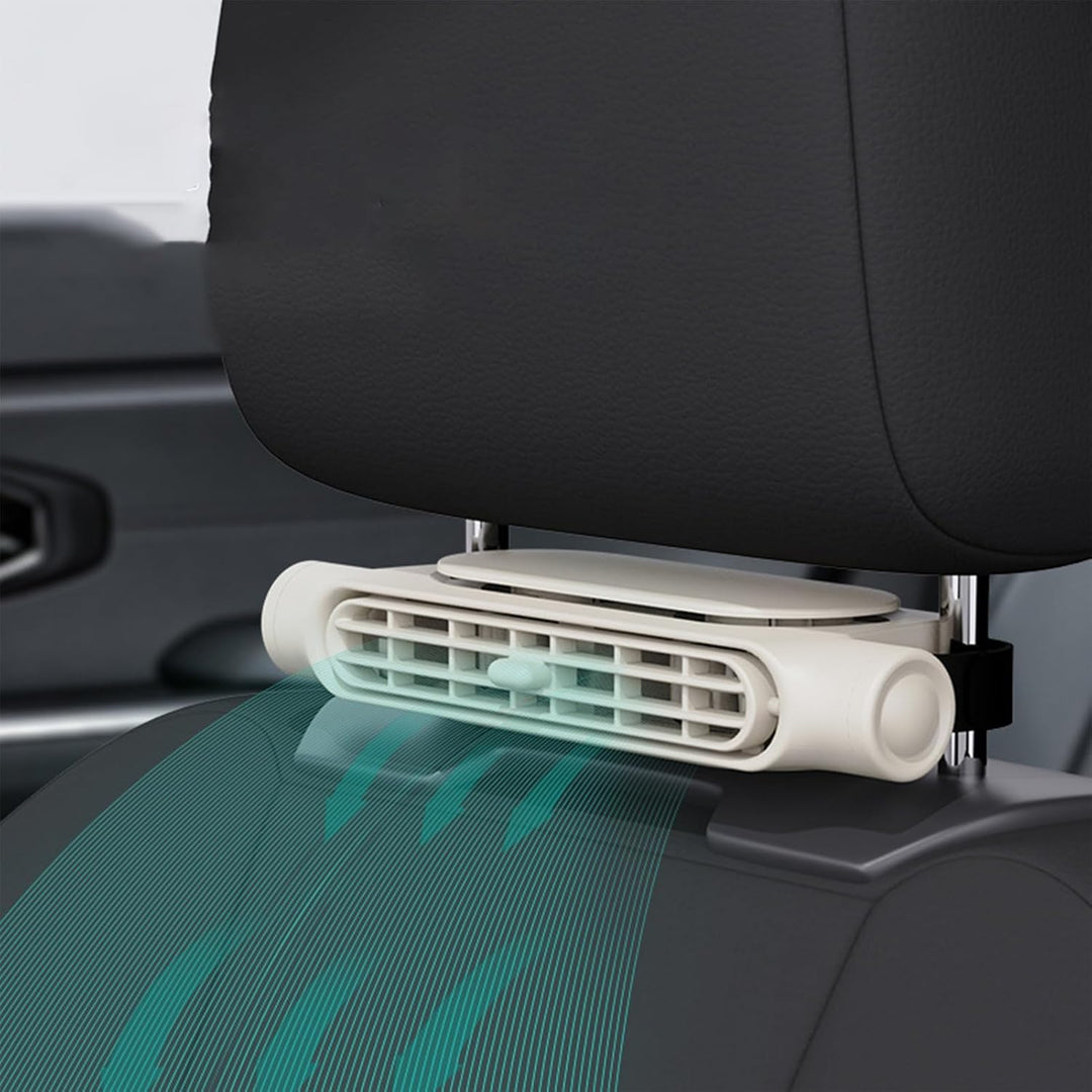 BowLift | 3 Speeds USB Car Cooling Fan & Headrest Mount – AutoBreeze (1+1 FREE)