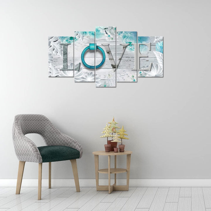 Set Of 5 Artwork Canvas Wall Art Painting | Bowlift