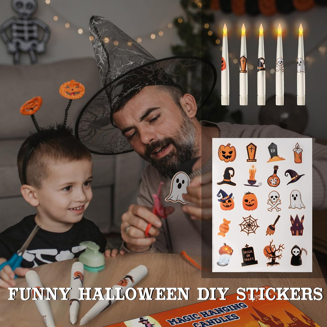 HALLOWEEN DECORATION CANDLES - 20PCS FLOATING CANDLES WITH WAND REMOTE - Bowlift