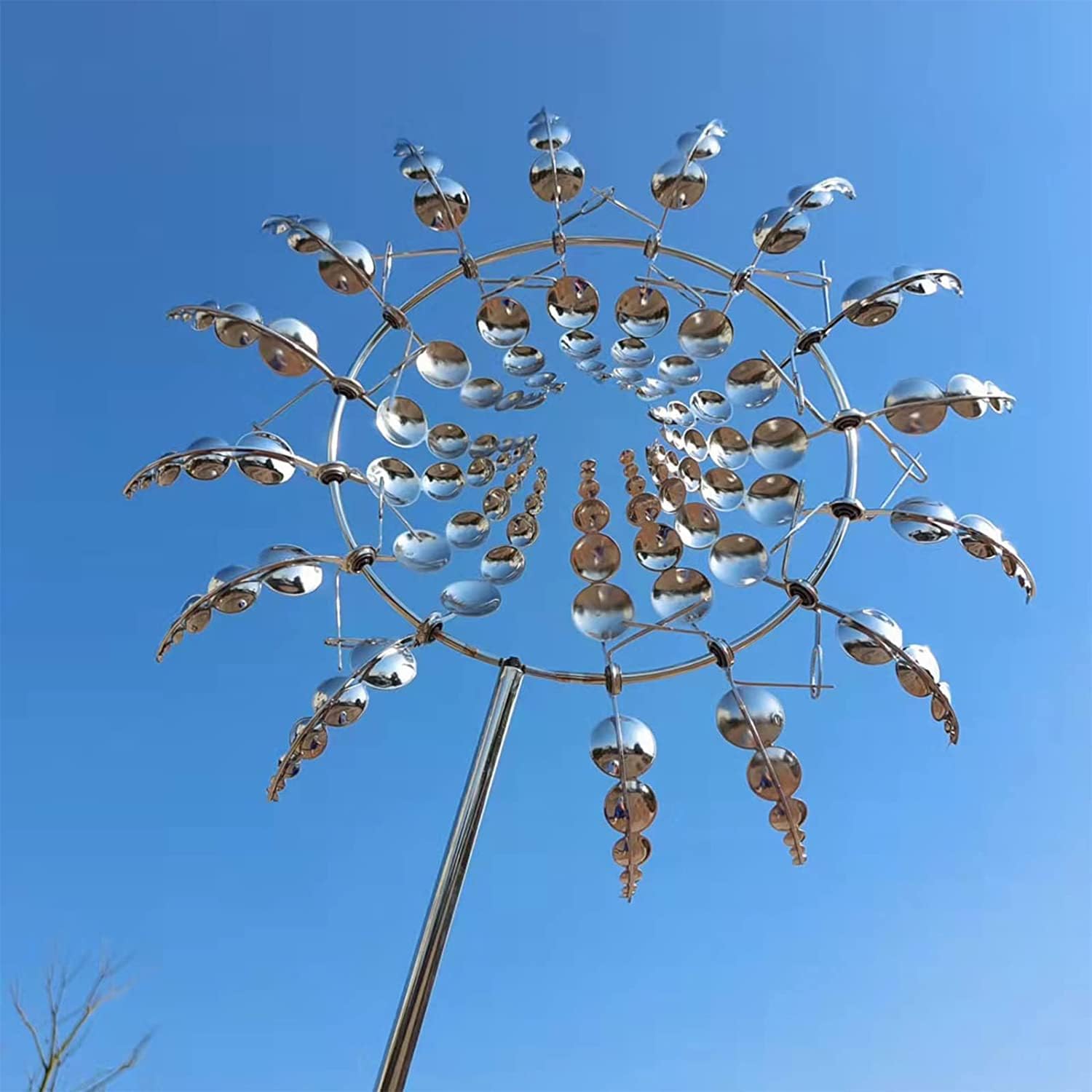 BowLift | Anti-Rust Kinetic Metal Wind Spinner Windmill for Outdoor Garden Decor & Landscaping