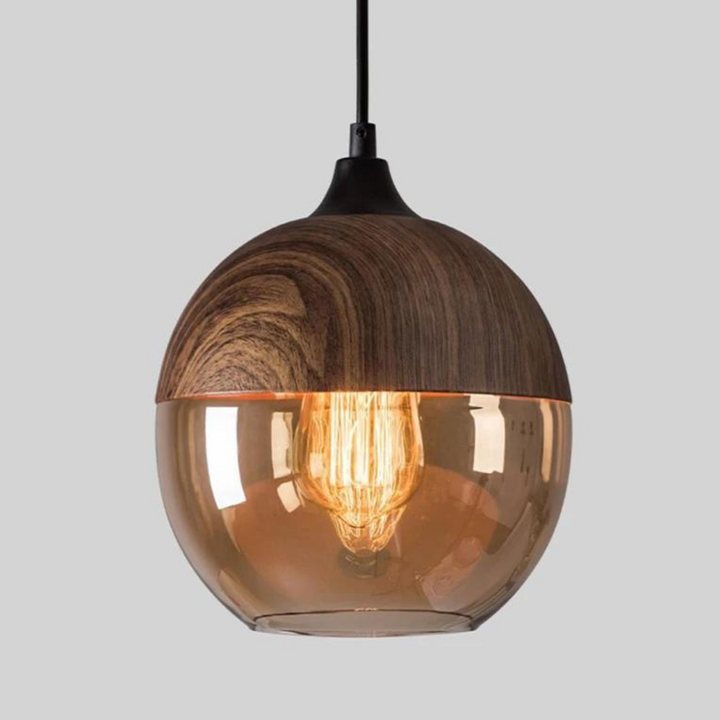 Stylish Scandinavian Wooden Ceiling Lamp - NordLuna | Bowlift