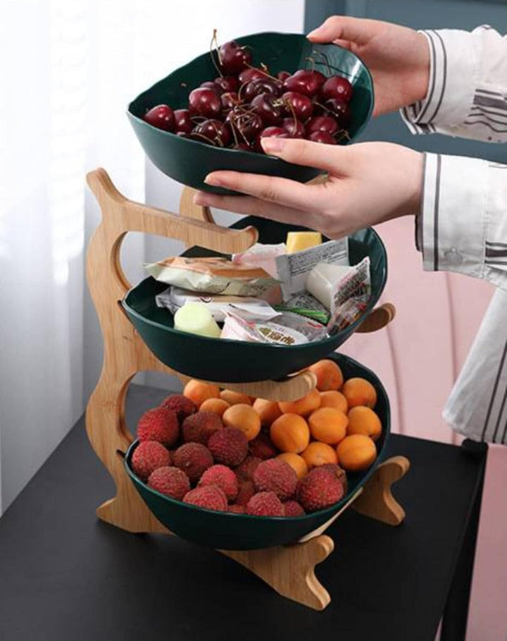 BowLift | Stylish Metal Fruit Stand with 2 or 3 Layers - StackFruit