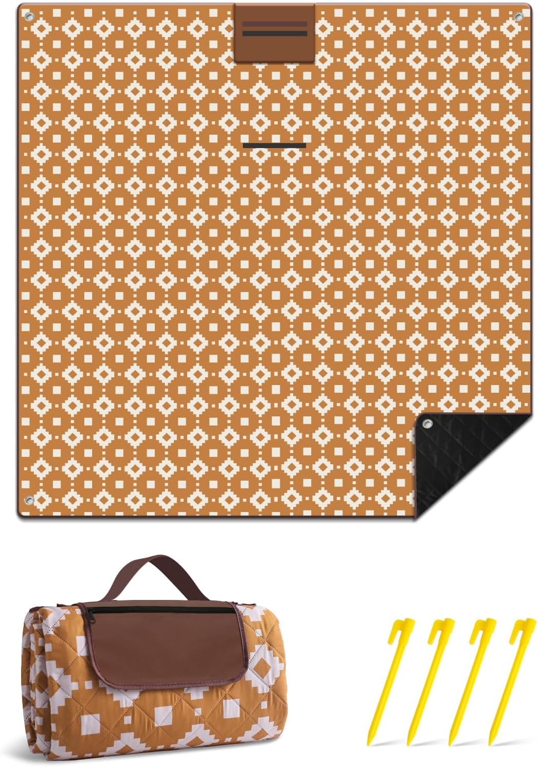 BowLift | Extra Large Waterproof Picnic Blanket 200 × 200 cm with 3 Layers – MeadowRest