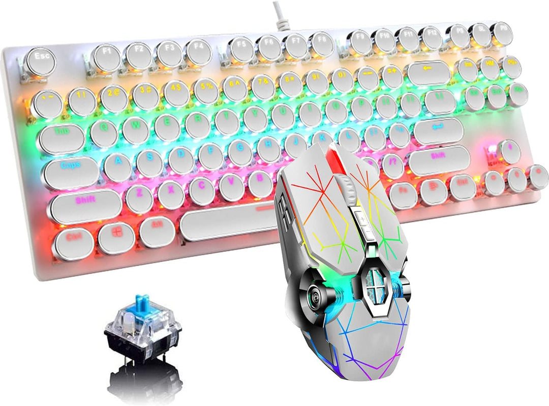 BowLift | 87-Key Mechanical Gaming Keyboard RGB Backlit Blue Switch