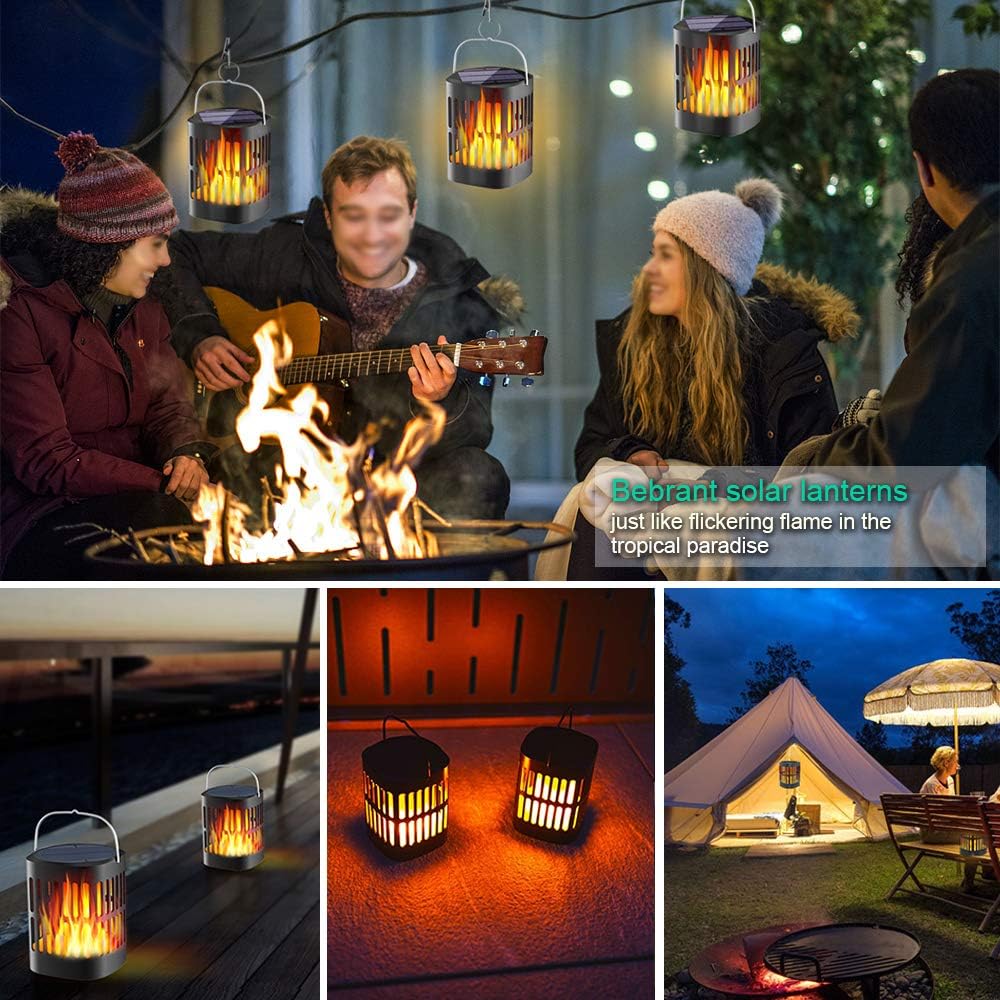 BowLift | Solar LED Flame Lantern – Decorative Outdoor Lighting for Garden and Terrace with Hanging Possibility
