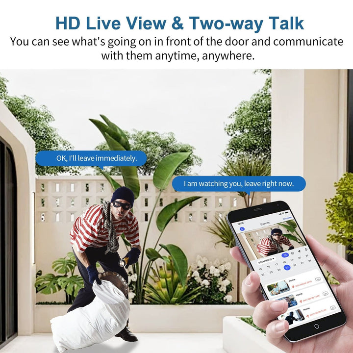 BowLift | Wireless Smart Doorbell Camera – Outdoor Surveillance with HD Night Vision