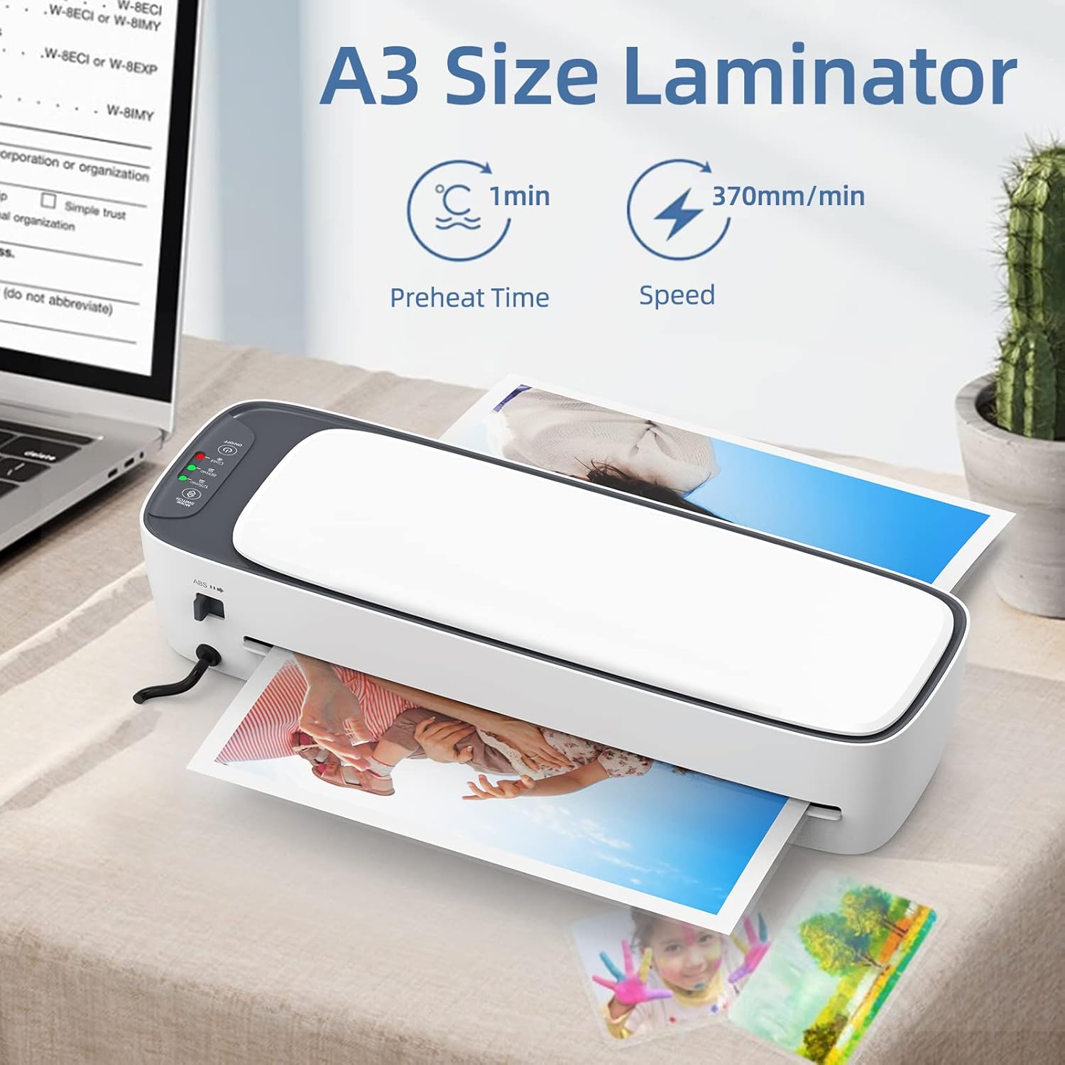 BowLift | A3 Desktop Laminator Set with Hot & Cold Modes and 6-in-1 Functions – Lexaro
