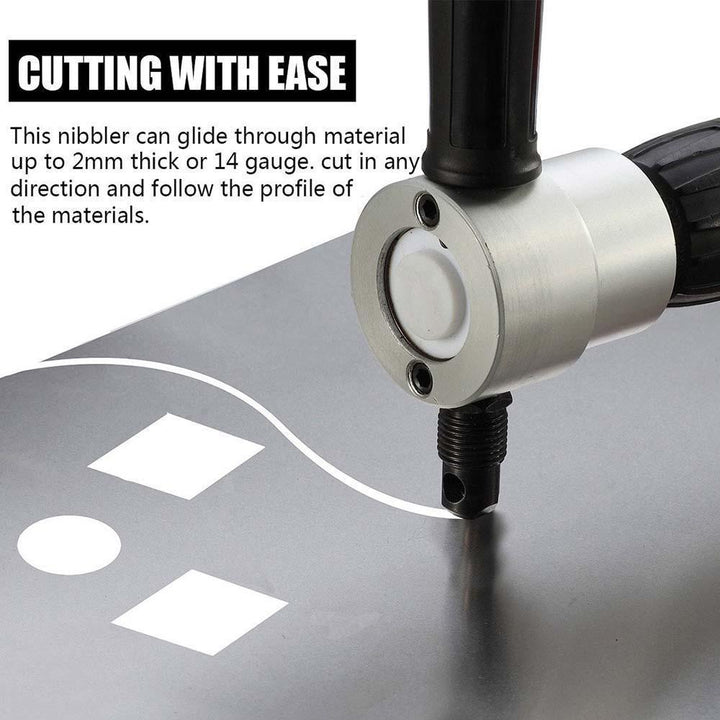 BowLift | Nibbler Cutter Drill Attachment Double Head Metal Sheet