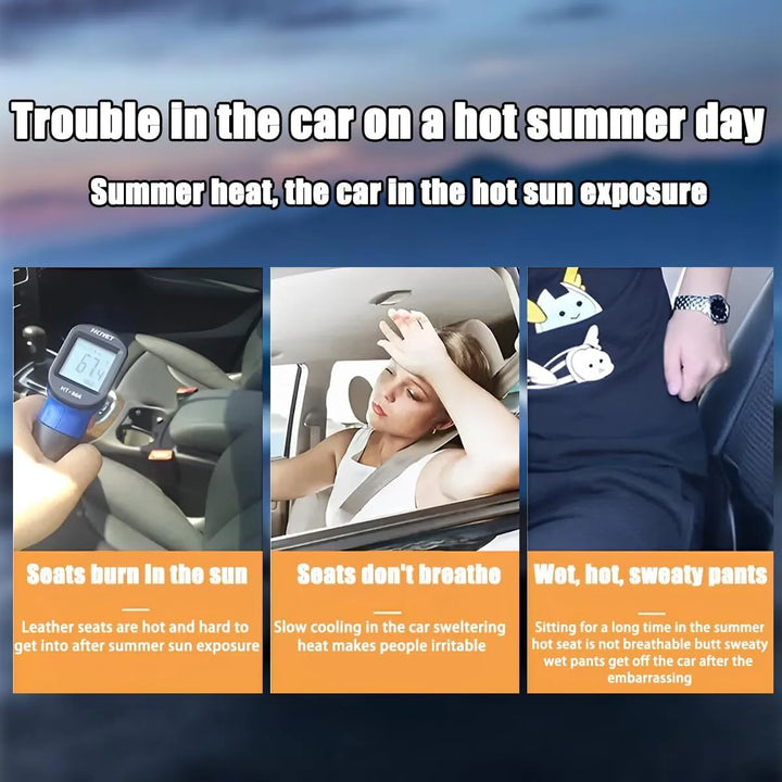 BowLift | Non-slip car pillow made of ice silk, suitable for summer use