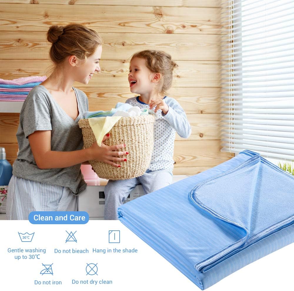 Cool Fiber Q-Max 0.4 Double-Sided Ice Silk Cooling Blanket – Lake Blue | Bowlift
