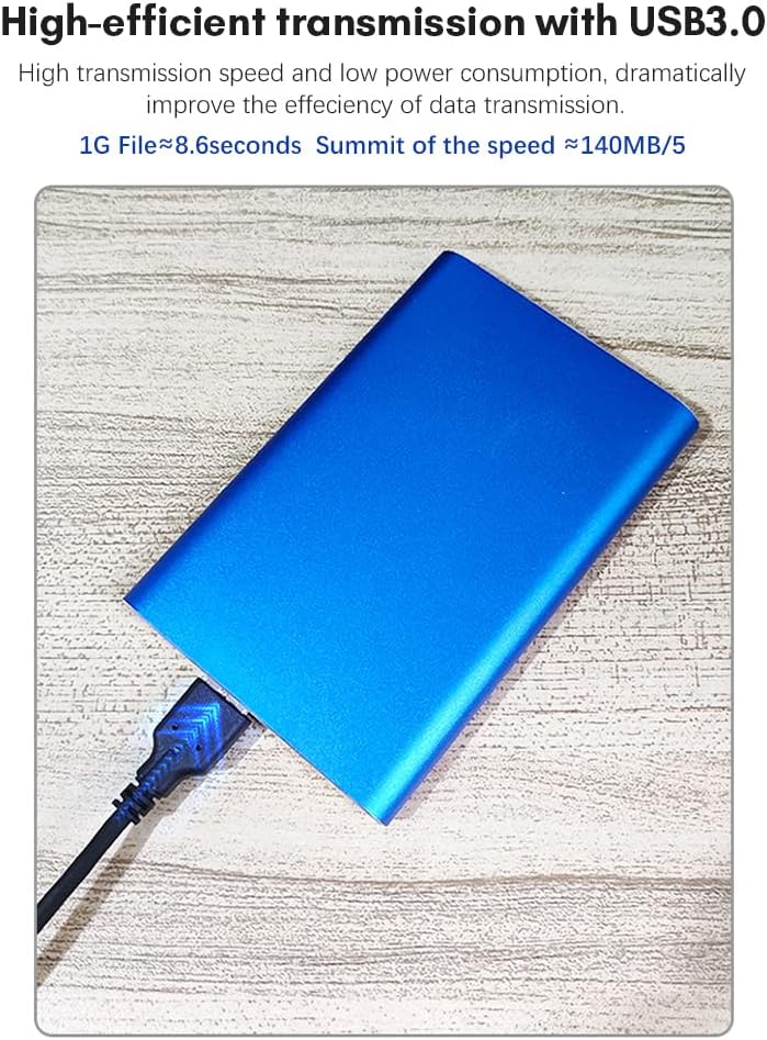 BowLift | Portable 1TB USB 3.0 Hard Drive with Metal Case and High-Speed Transfer – Dravero