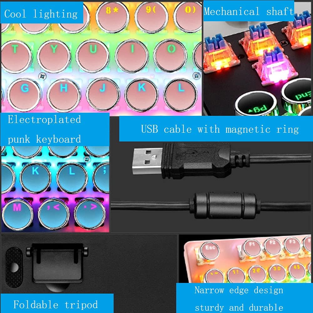 BowLift | 87-Key Mechanical Gaming Keyboard RGB Backlit Blue Switch