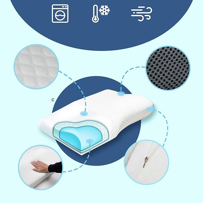 BowLift | QuietNest - Supportive Pillow for Snore Relief