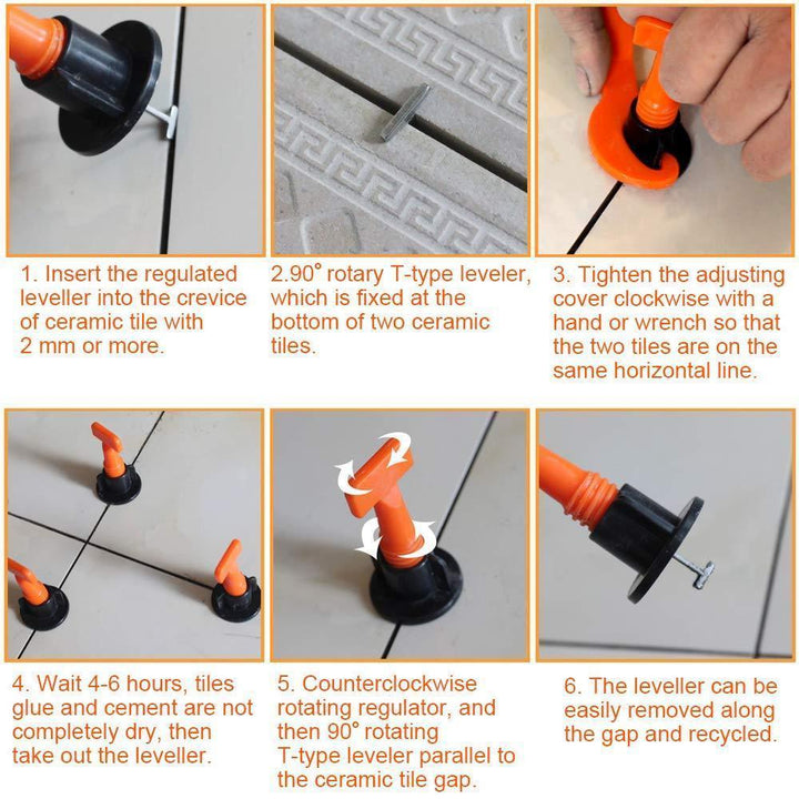 BowLift | No.1 Reusable Tile leveling System Alignment Spacers 50Pcs
