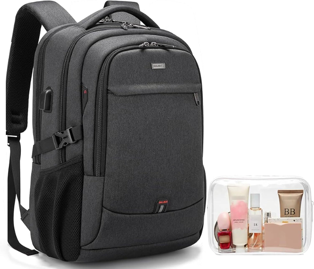 Water-Resistant Travel Laptop Backpack with USB Port & Organised Storage | Bowlift